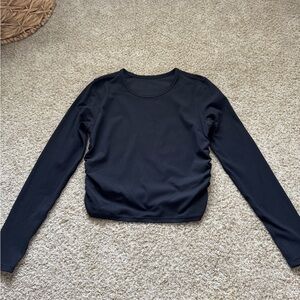 lululemon athletica All It Takes Nulu Black Long Sleeve Top - Size 6